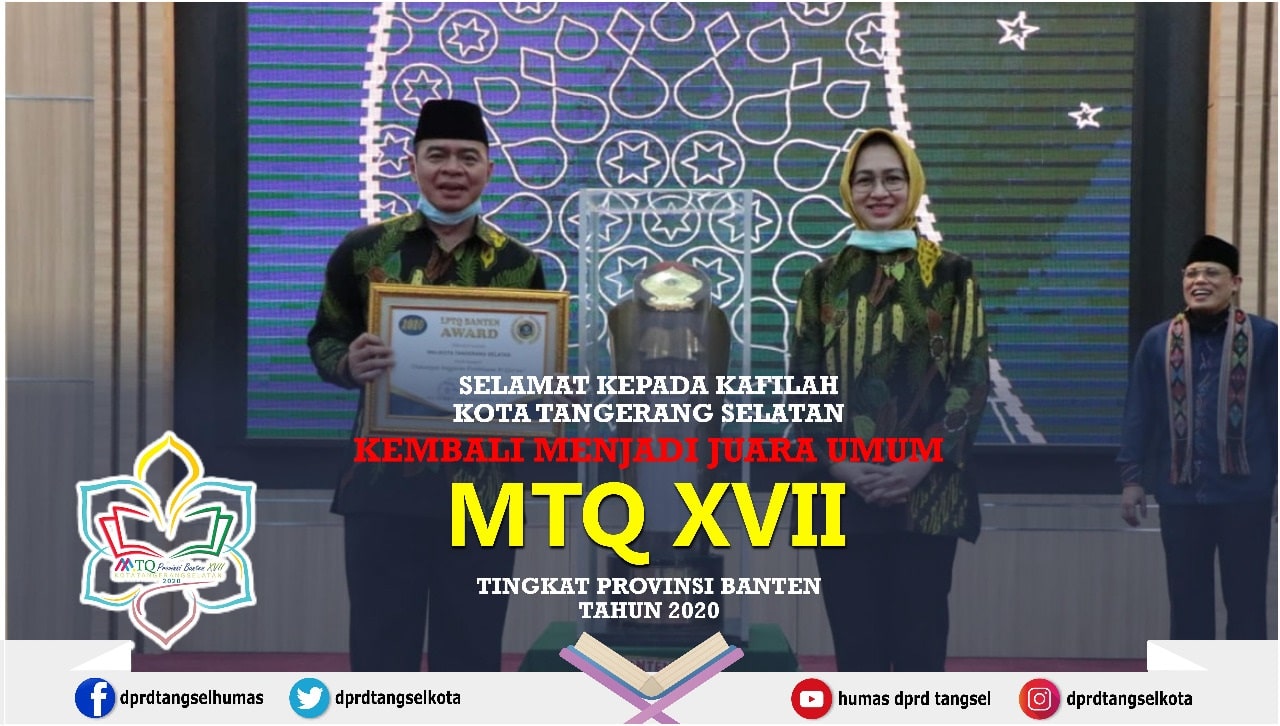 Kota Tangerang Selatan Juara Umum MTQ ke VIII TIngkat Provinsi Banten