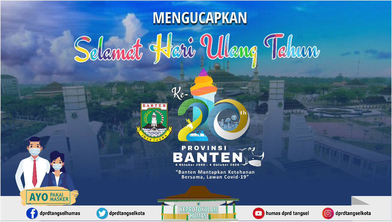 Dirgahayu Provinsi Banten yang ke-20
