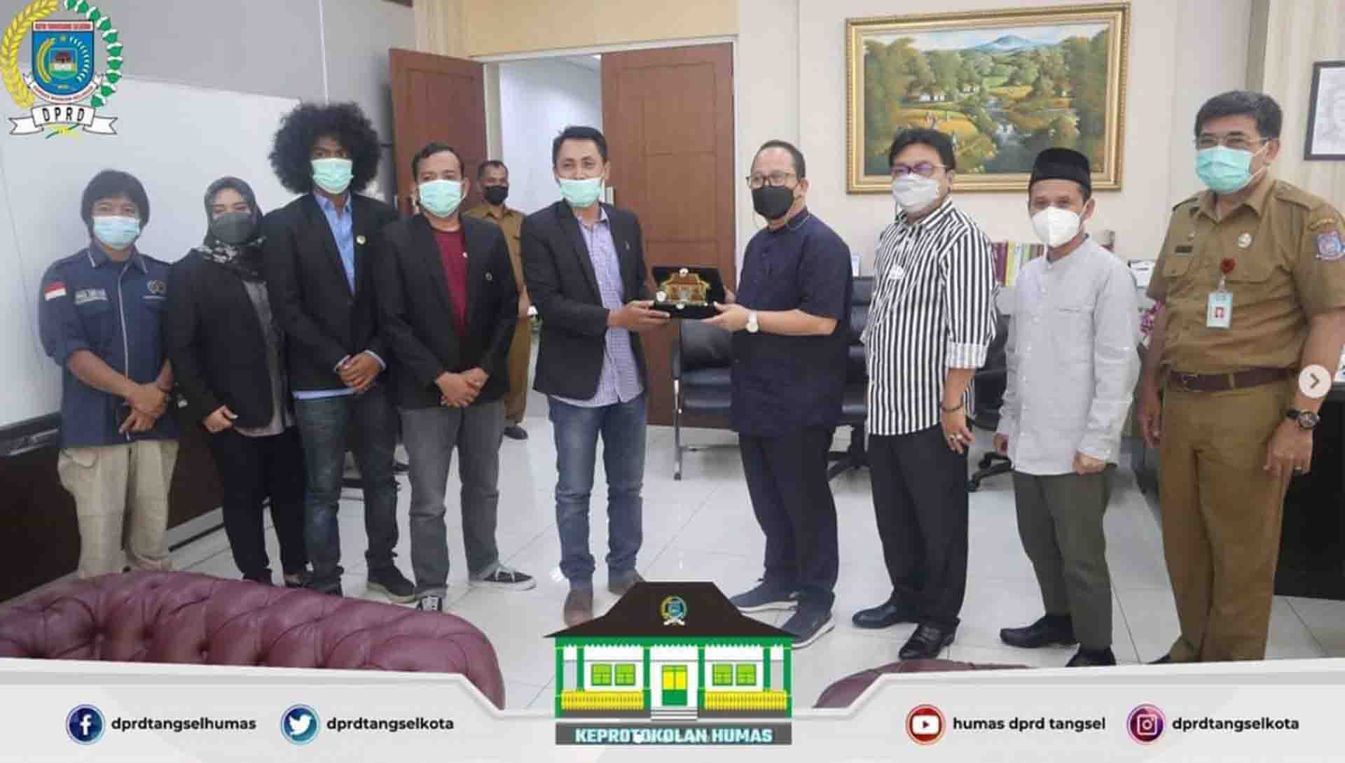 Pimpinan DPRD menerima Audiensi dari PWI Kota Tangerang Selatan