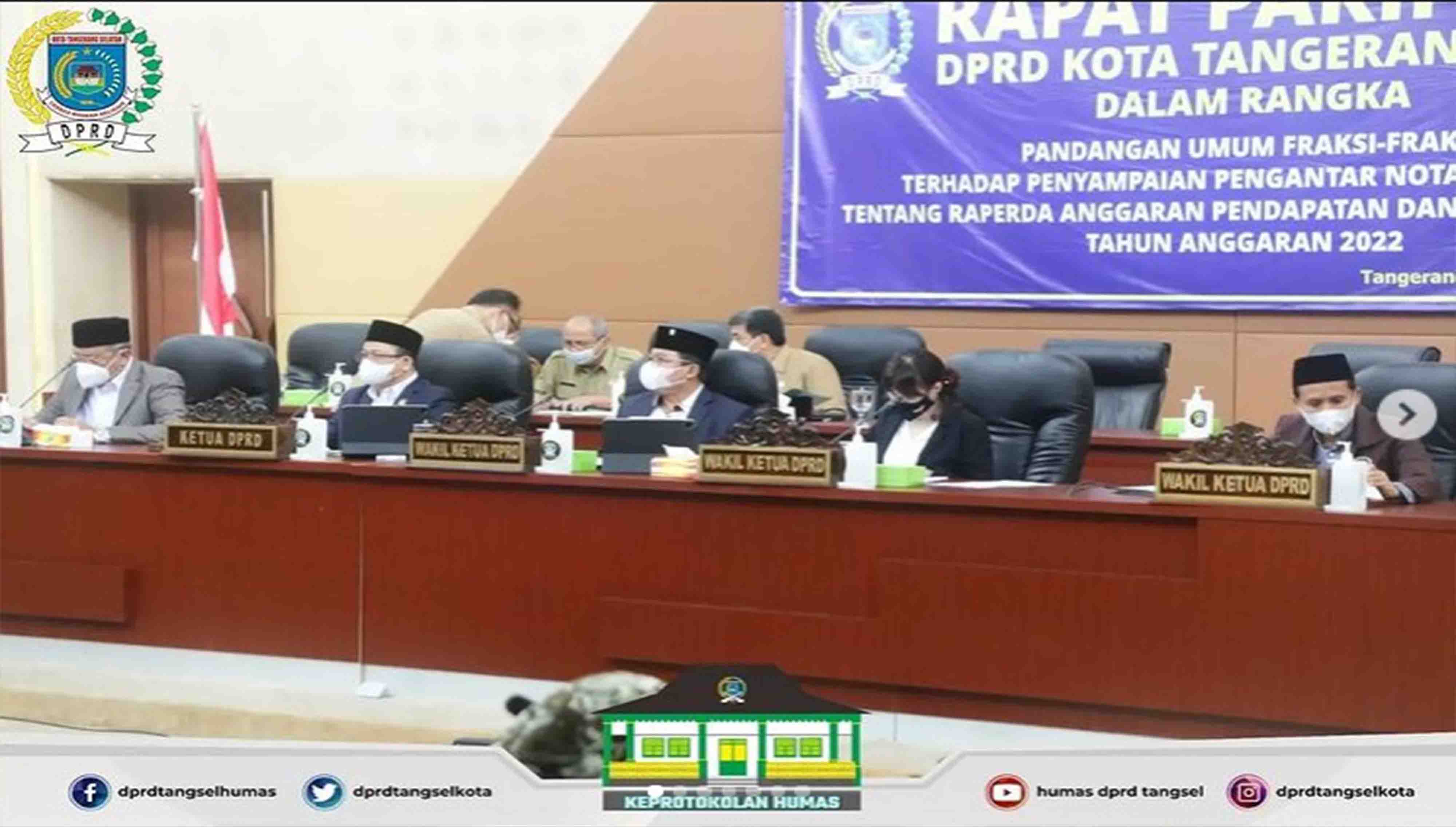 DPRD Tangsel menggelar 2 (dua) agenda Rapat Paripurna