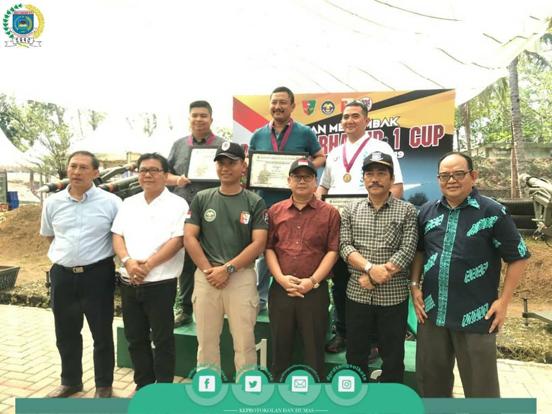 Pimpinan DPRD Tangsel Menghadiri Kejuaraan Menembak Danyon Arhanud