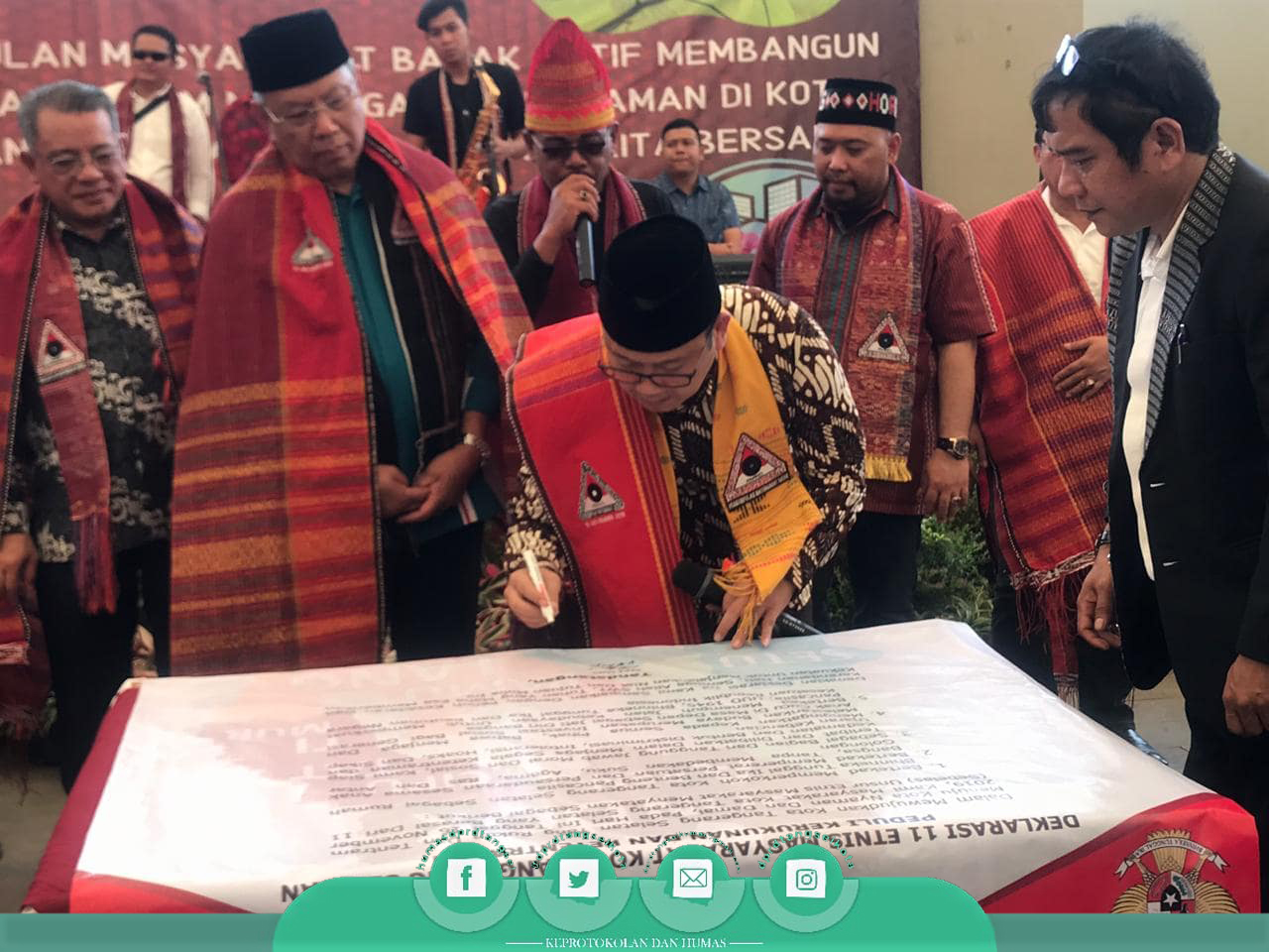 Pimpinan DPRD Tangsel hadir dalam Pagelaran Budaya Batak 2019