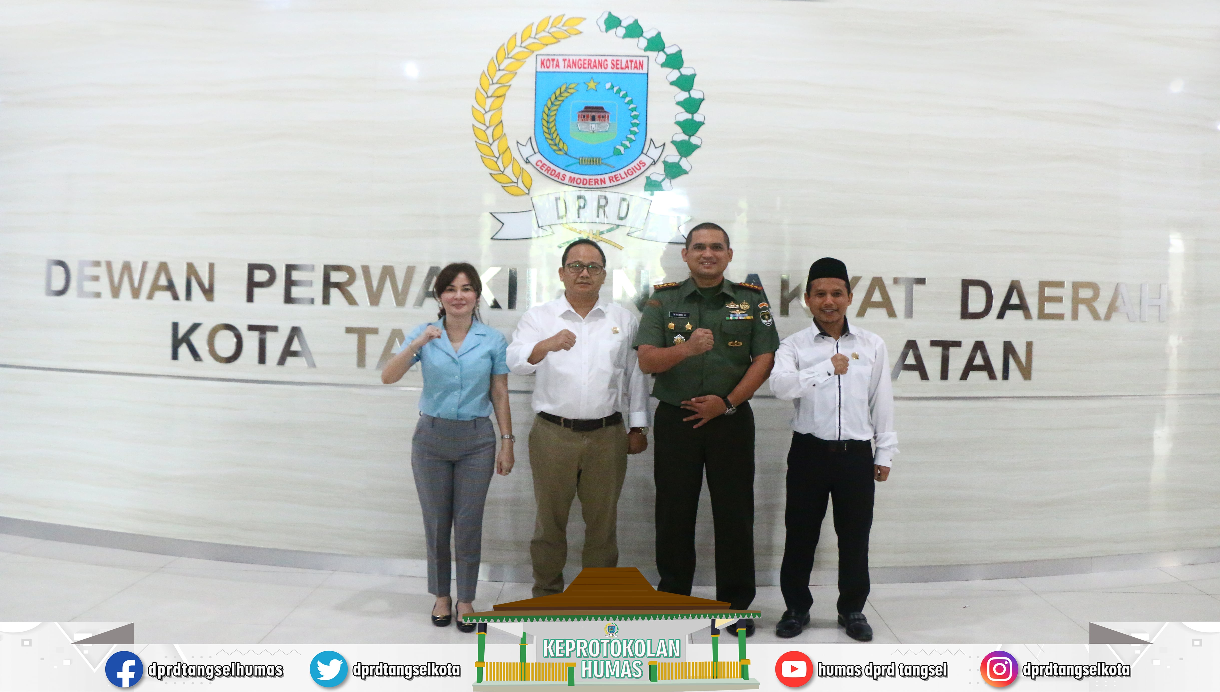 Dandim 0506 Tangerang Silaturahmi ke Pimpinan DPRD Tangsel