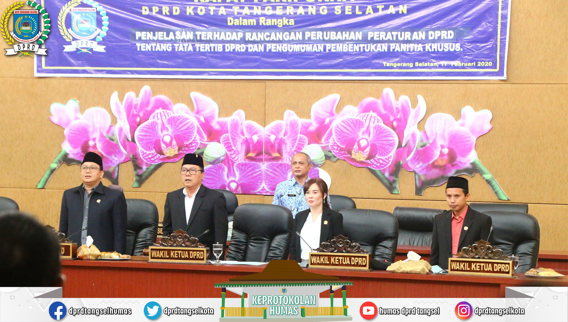 DPRD Kota Tangerang Selatan gelar Rapat Paripurna dengan 2 Agenda