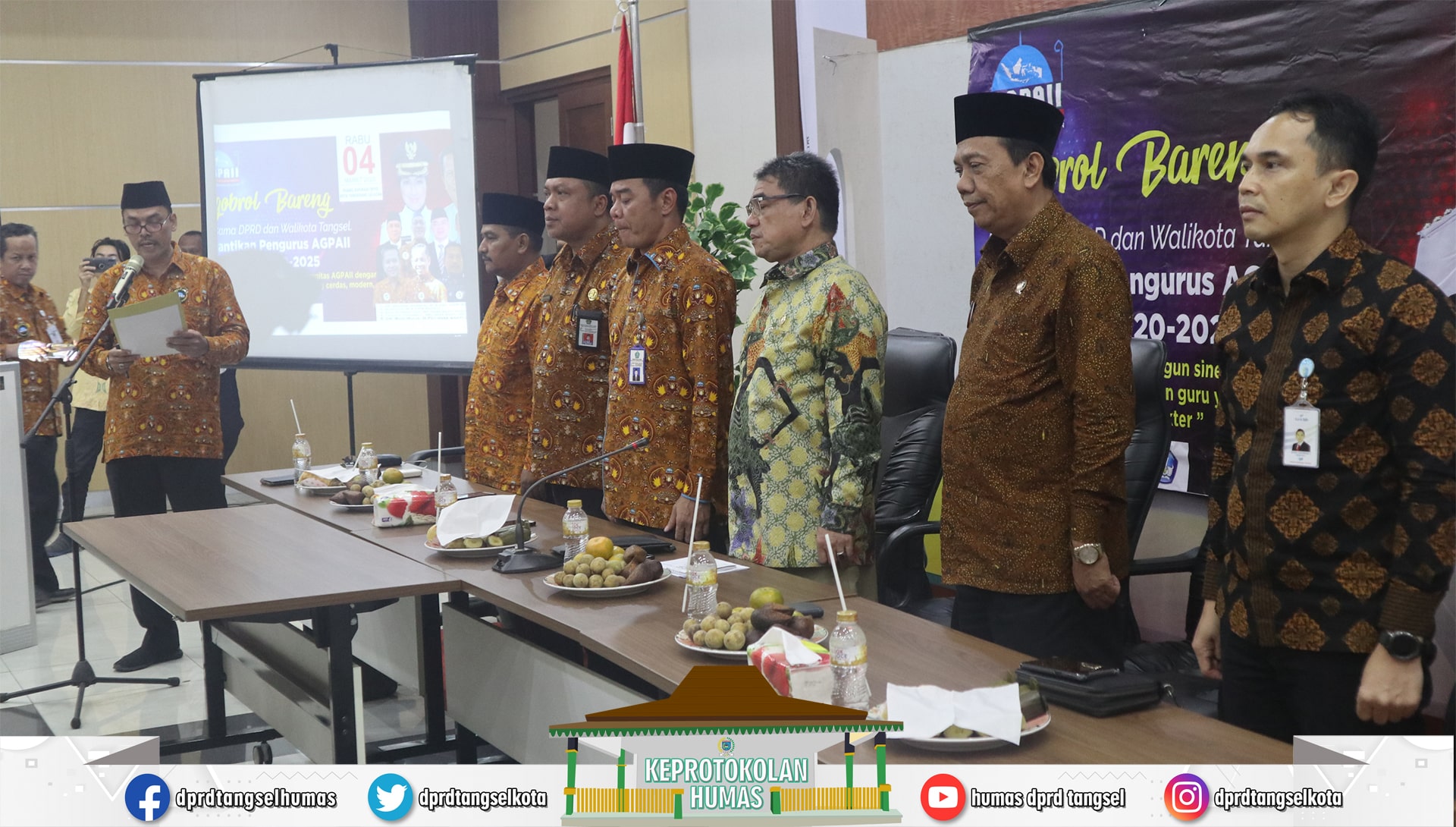 Sukarya & Mathoda menghadiri Pelantikan AGPAII Masa Bakti 2020-2025