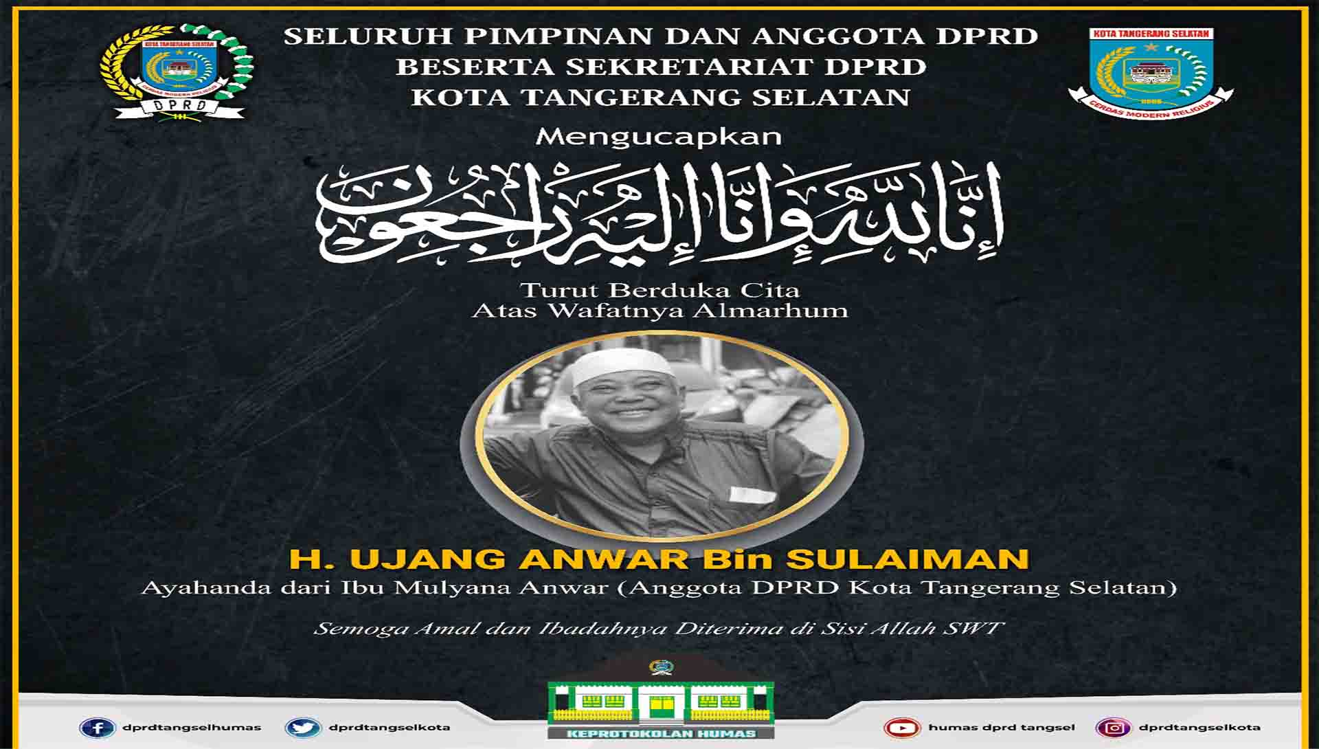 Turut Berduka Cita atas wafatnya H. Ujang Anwar Bin Sulaiman