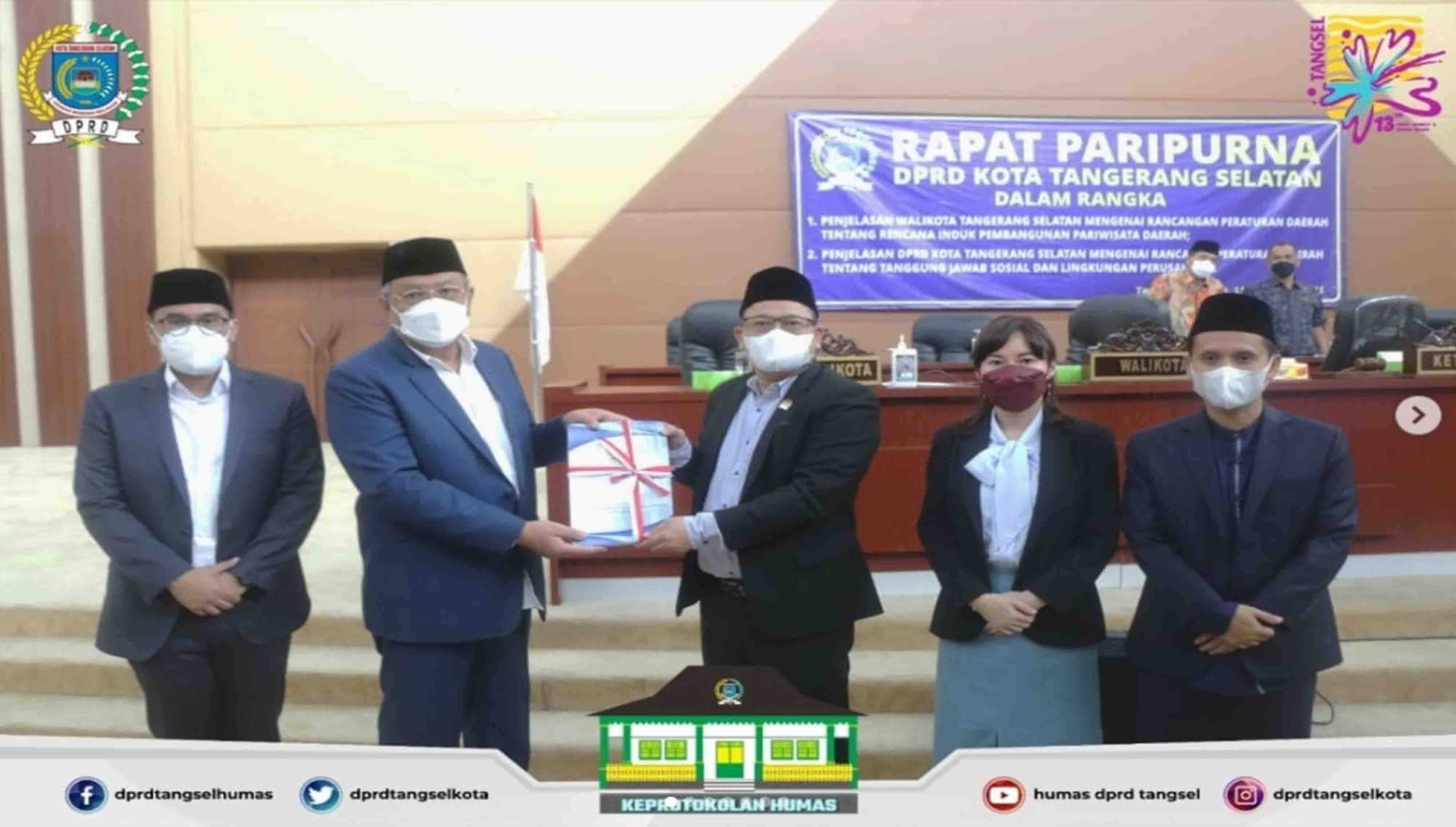DPRD Kota Tangerang Selatan menggelar 2 (dua) Agenda Rapat Paripurna
