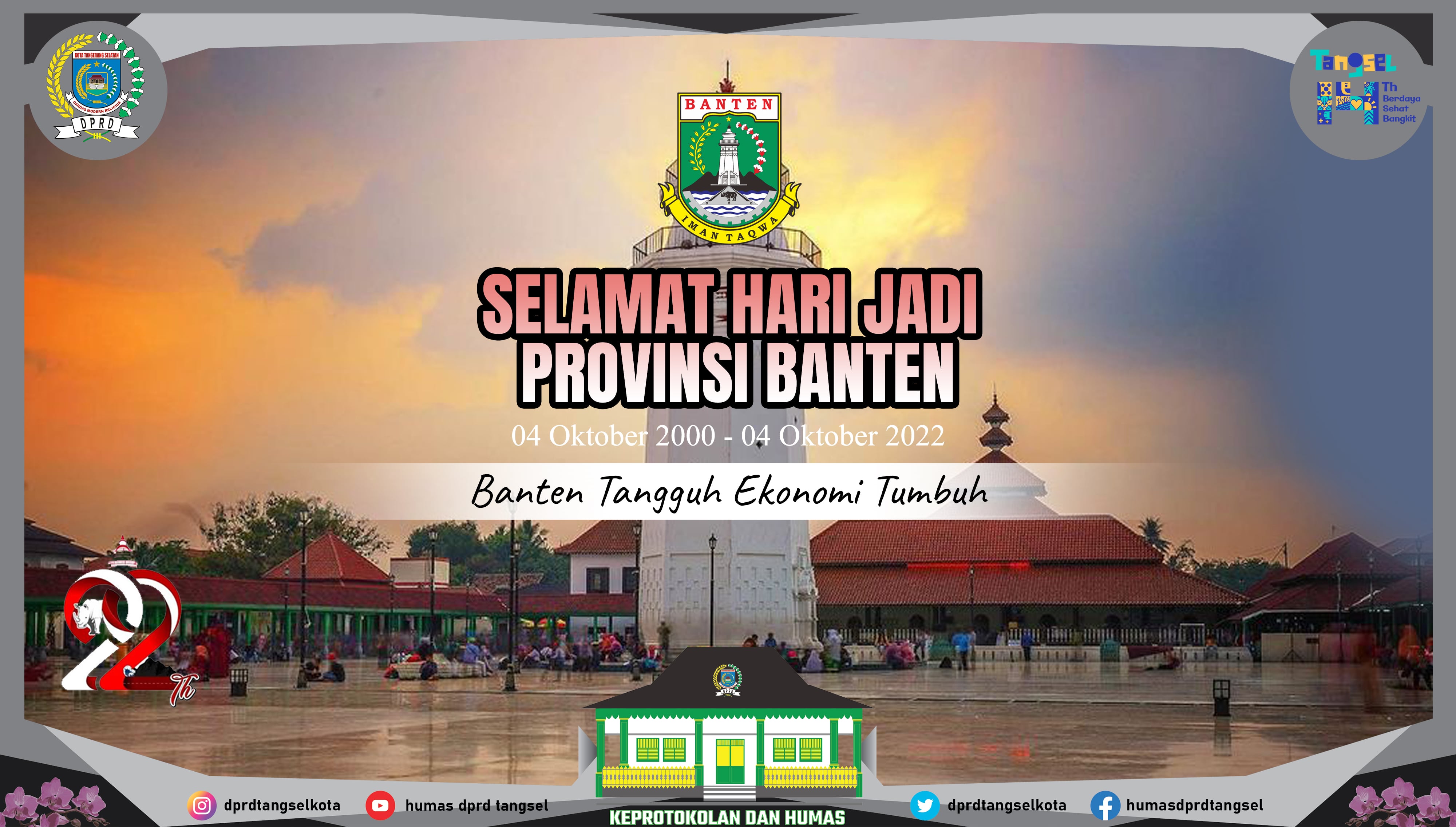 Selamat Hari Jadi Provinsi Banten 4 Oktober 2022
