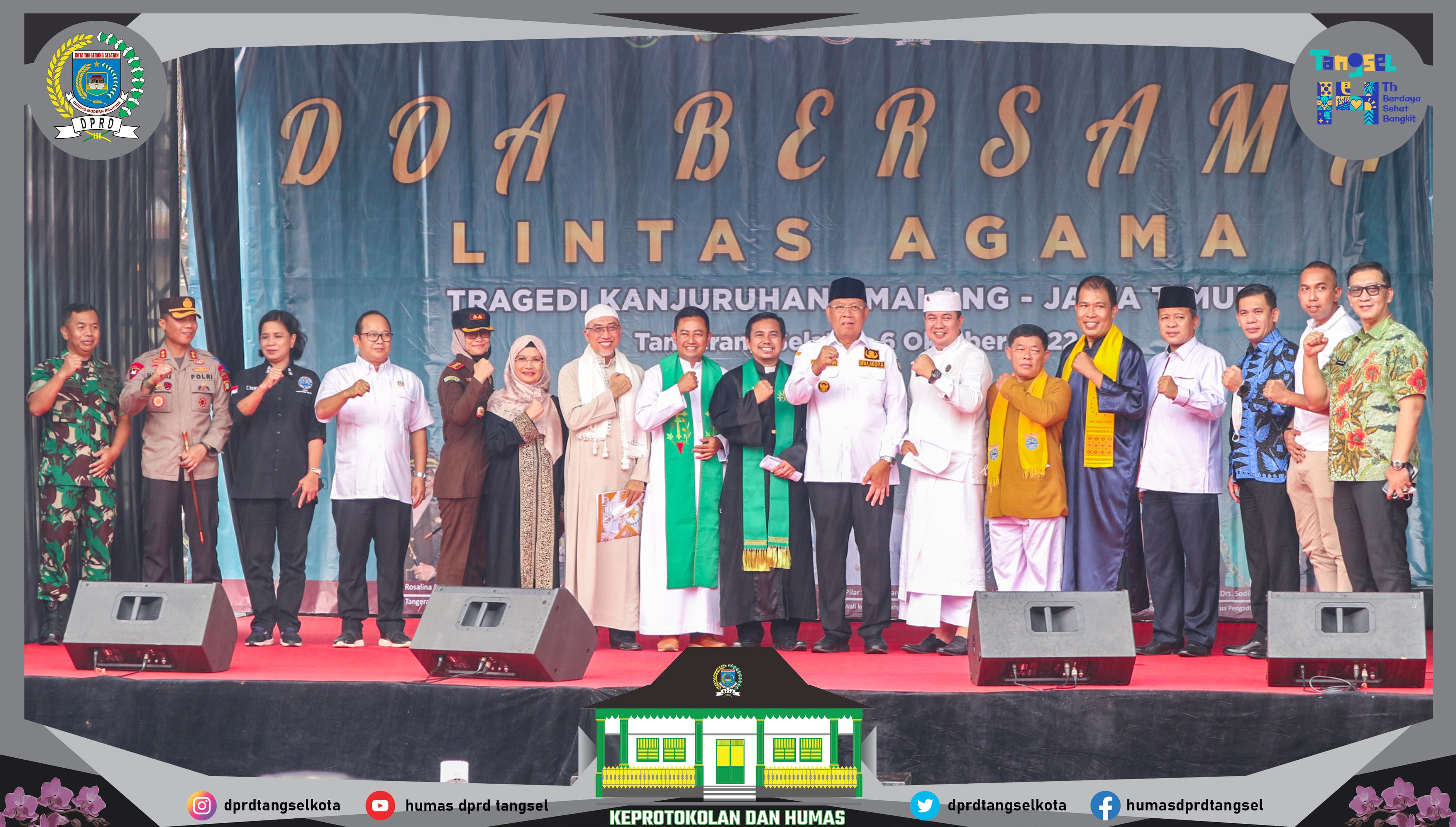 Doa Bersama Lintas Agama untuk Korban Tragedi di Kanjuruhan Malang