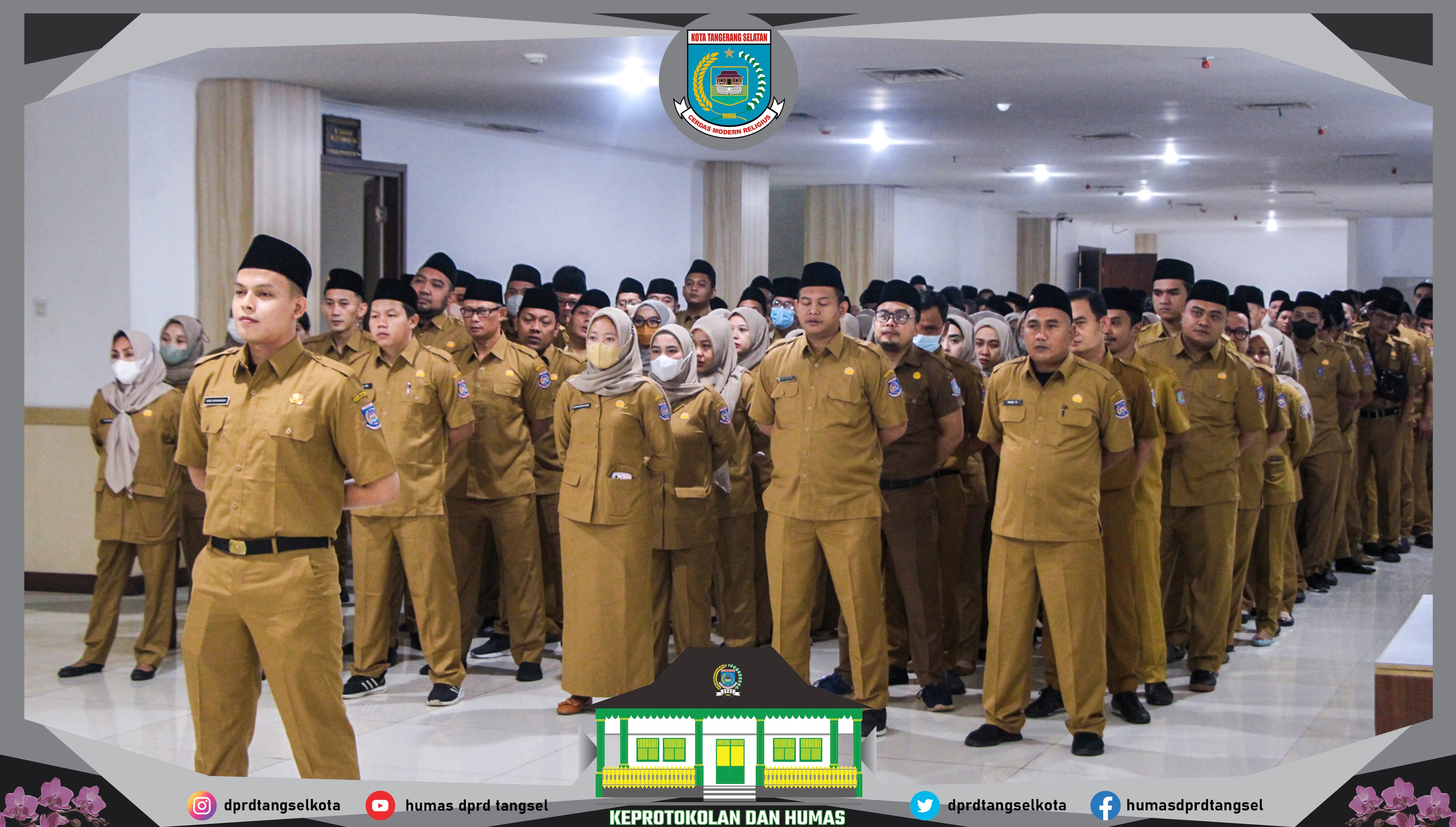 Apel Pagi Sekretariat DPRD Kota Tangerang Selatan di Awal Tahun 2023