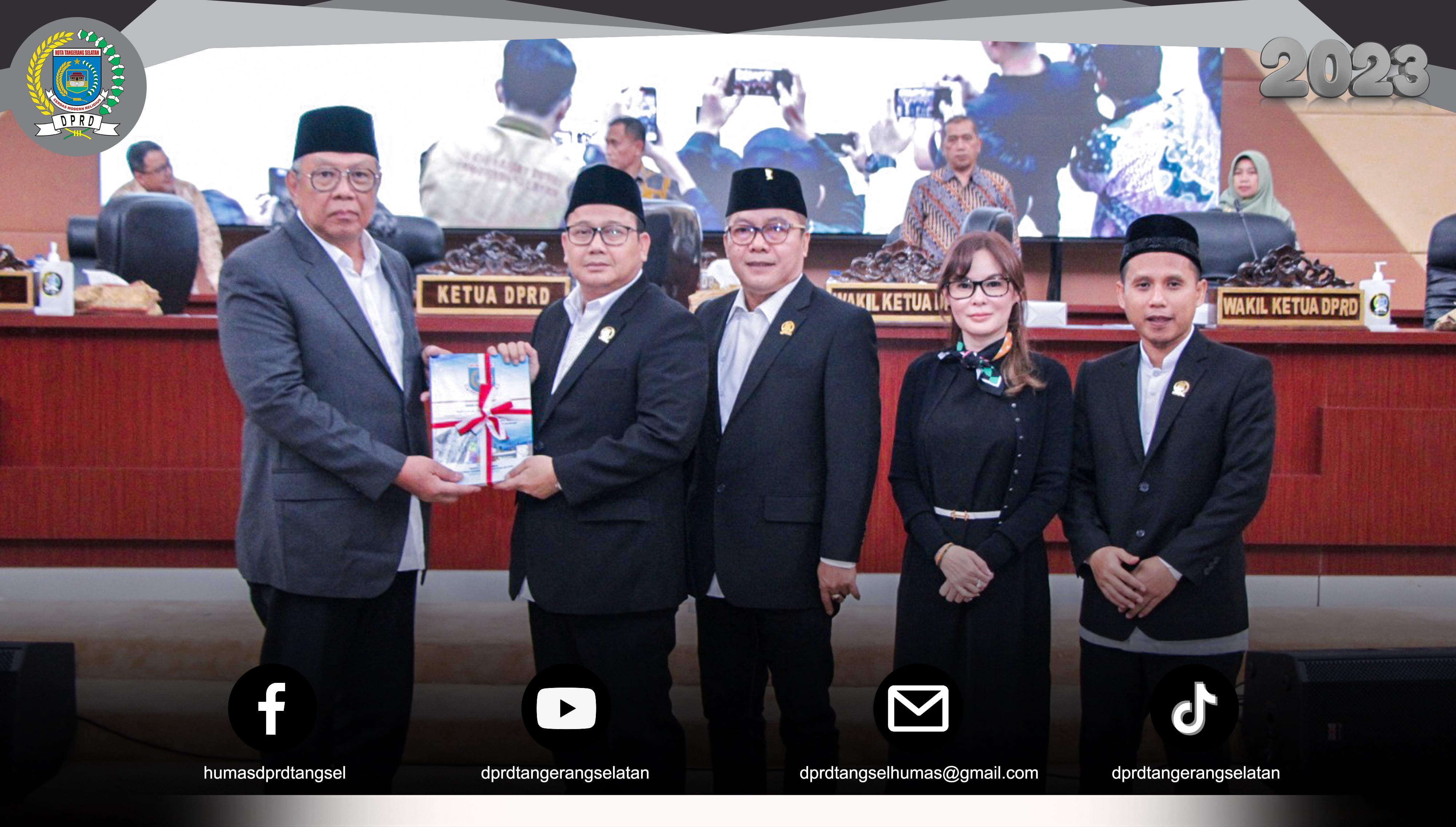 Rapat Paripurna DPRD Kota Tangerang Selatan dengan 2 Agenda