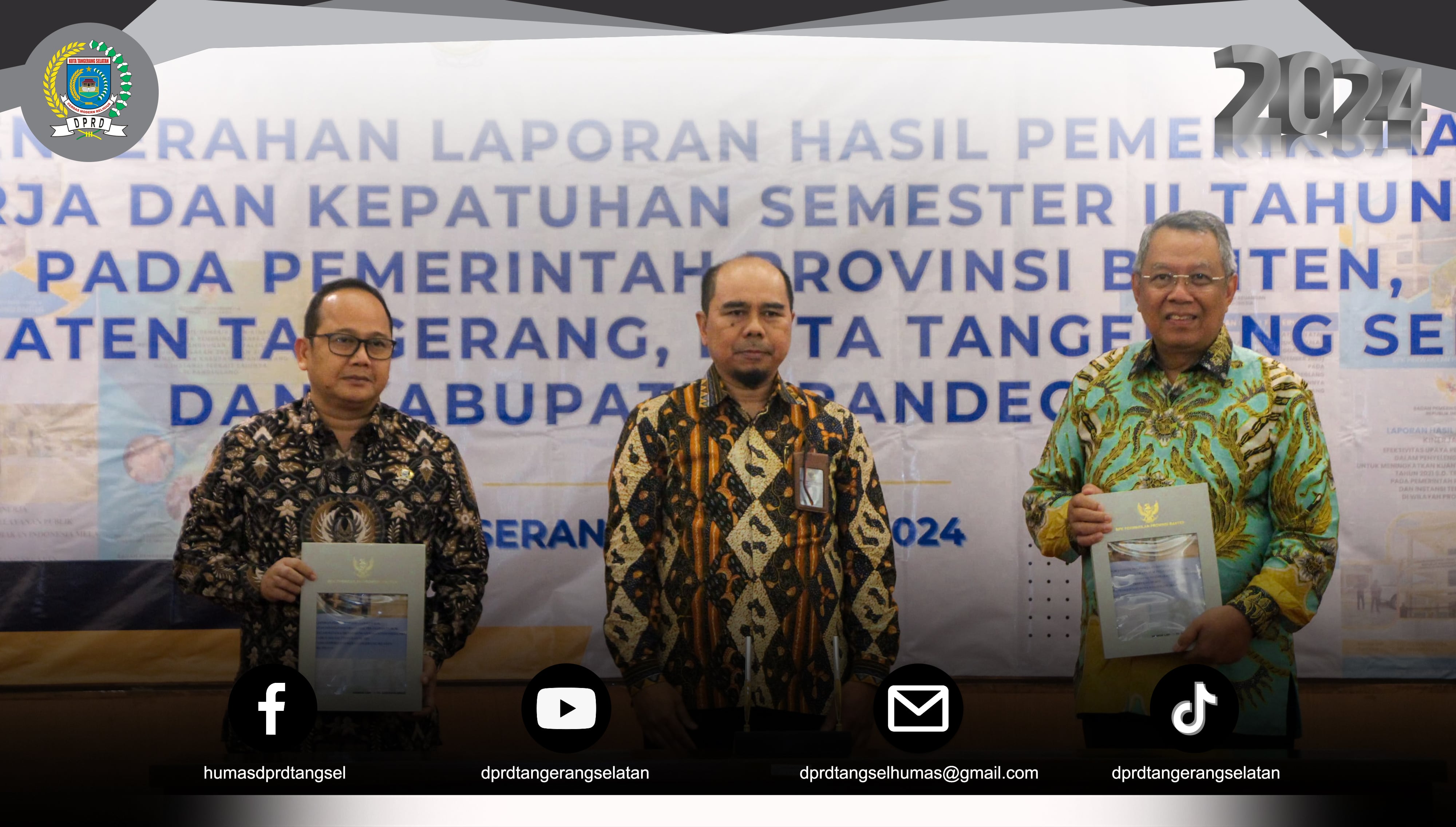 Ketua DPRD hadiri Penyerahan Laporan Hasil Pemeriksaan di BPK Banten
