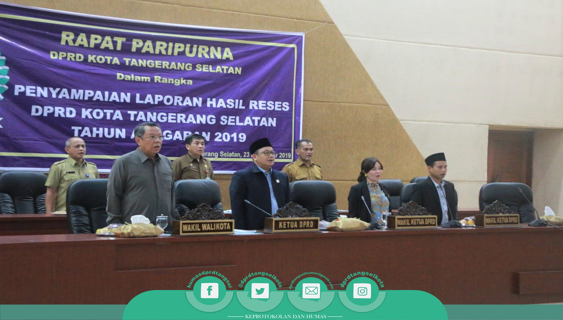 DPRD Kota Tangerang Selatan Gelar Dua Agenda Rapat Paripurna